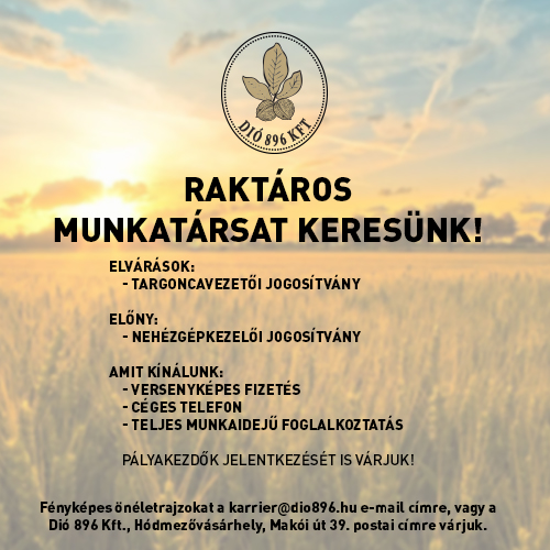 Munkatársunkat keressük!